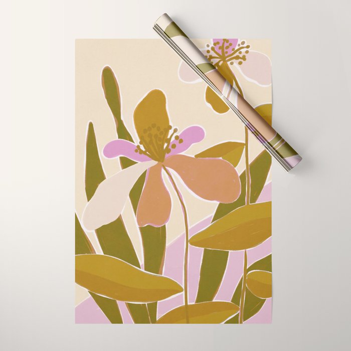 Colorful Iris Flowers Wrapping Paper Gallery Image 1