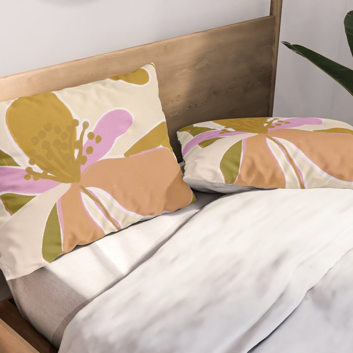 Colorful Iris Flowers Pillow Sham Gallery Image 2