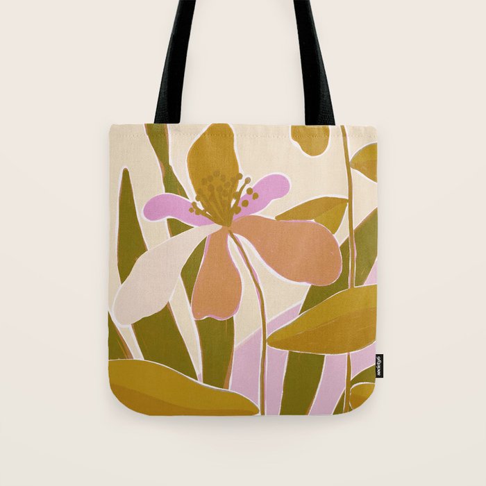 Colorful Iris Flowers Tote Bag Gallery Image 1