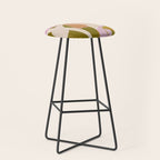 Colorful Iris Flowers Stool Gallery Image 1