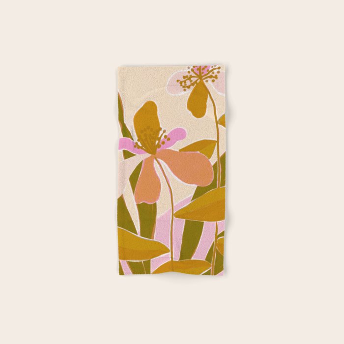 Colorful Iris Flowers Bath Towel Gallery Image 1