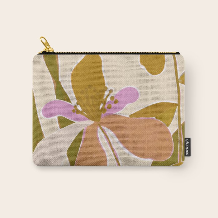 Colorful Iris Flowers Carry All Pouch Gallery Image 1