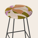 Colorful Iris Flowers Stool Gallery Image 2