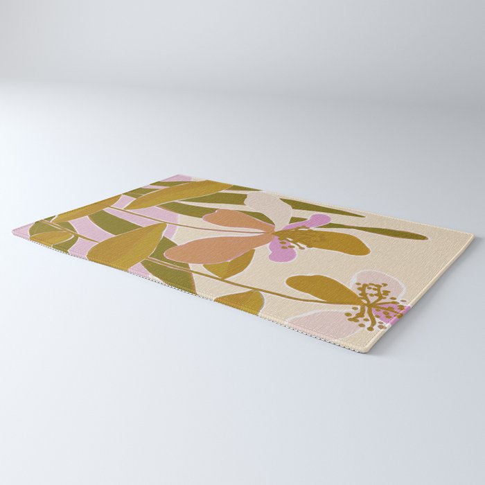Colorful Iris Flowers Rug Gallery Image 3