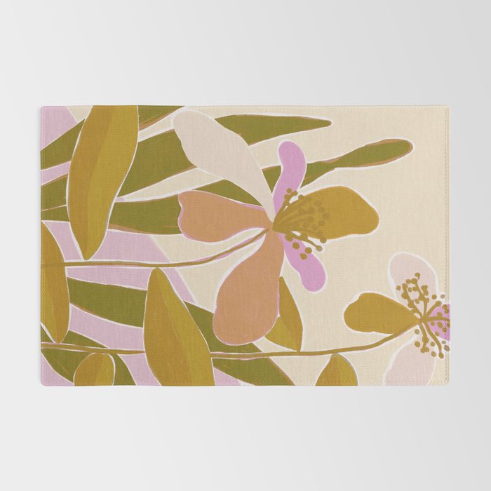 Colorful Iris Flowers Rug Gallery Image 2