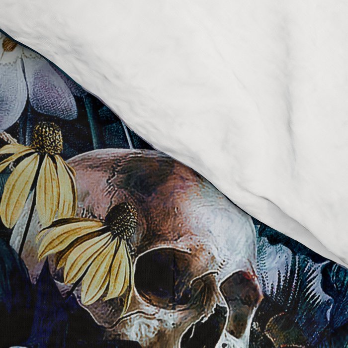 Skull Snake and Flowers Comforter Gallery Image 4