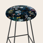 Skull Snake and Flowers Stool Gallery Image 2