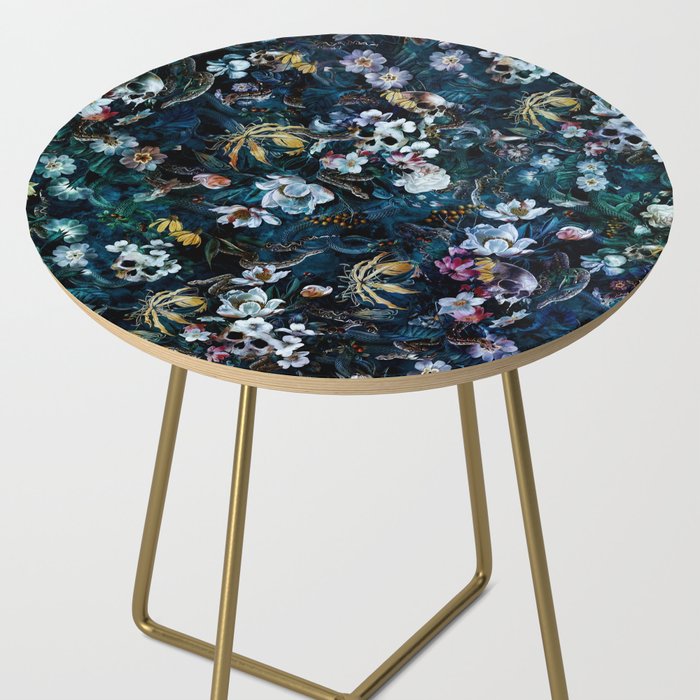 Skull Snake and Flowers Side Table Gallery Image 2