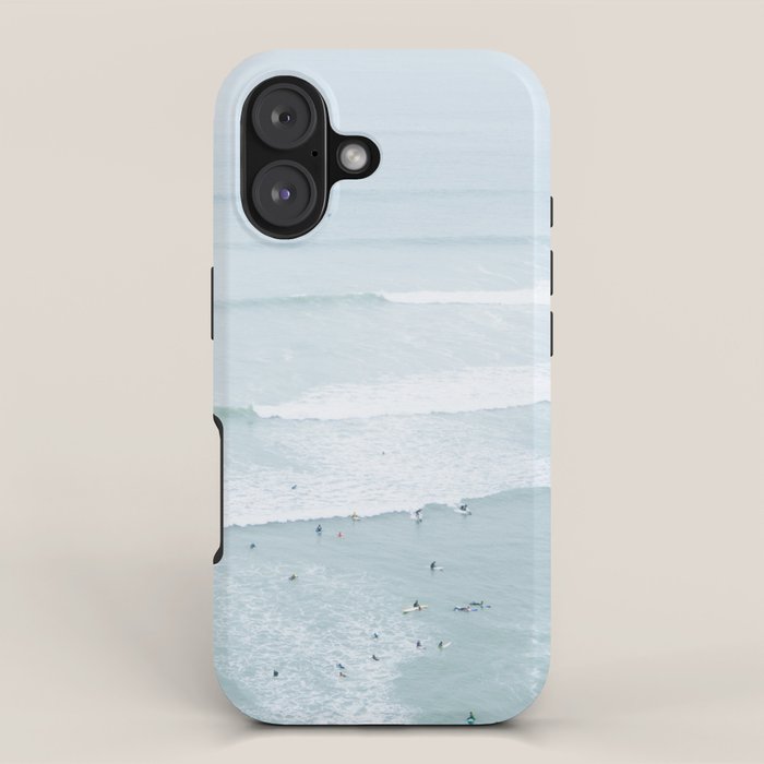 Tiny Surfers from the Sky, Lima, Peru iPhone Case Gallery Image 1