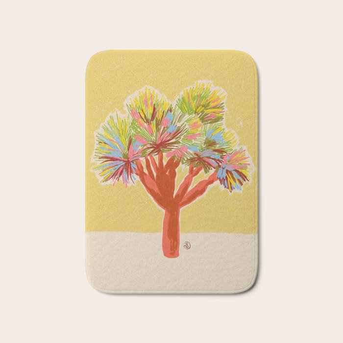 COLOURFUL DRAGON TREE Bath Mat Gallery Image 1