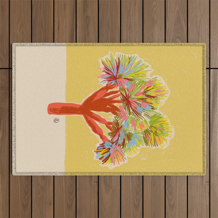 COLOURFUL DRAGON TREE Outdoor Rug Gallery Image 1
