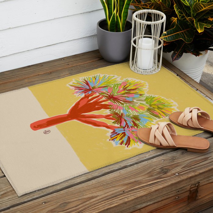 COLOURFUL DRAGON TREE Outdoor Rug Gallery Image 2