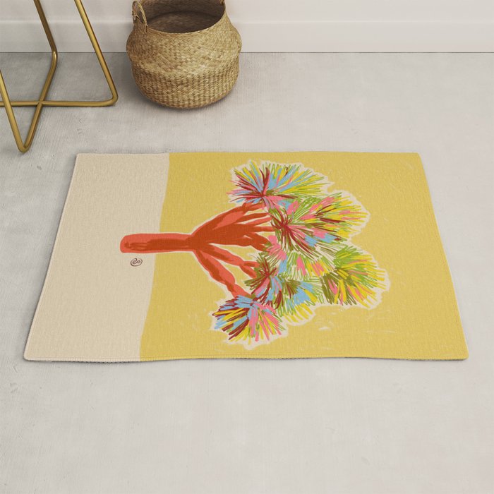 COLOURFUL DRAGON TREE Rug Gallery Image 1