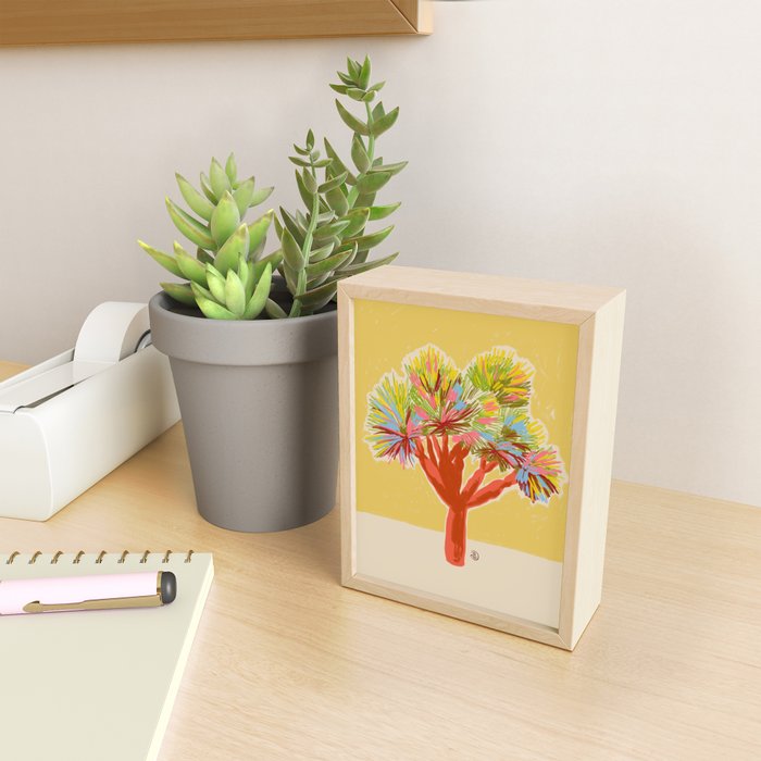 COLOURFUL DRAGON TREE Mini Art Print Gallery Image 2