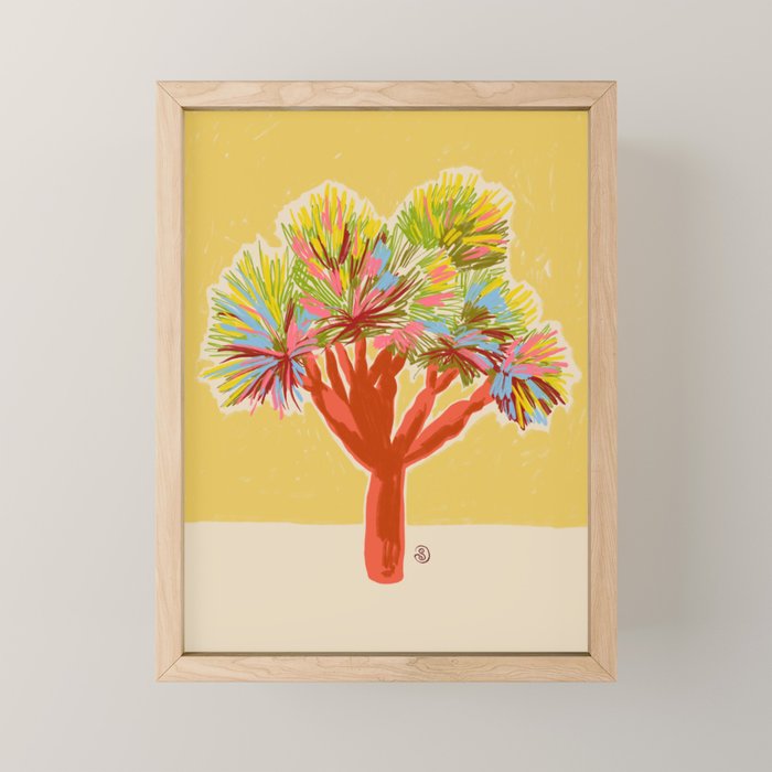 COLOURFUL DRAGON TREE Mini Art Print Gallery Image 1