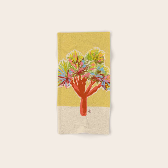 COLOURFUL DRAGON TREE Bath Towel Gallery Image 1