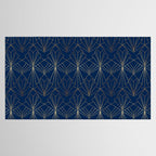 Navy Blue Art Deco - Large Scale Tablecloth Gallery Image 2