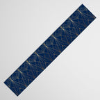 Navy Blue Art Deco - Large Scale Table Runner Gallery Image 3