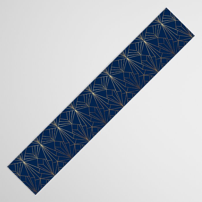 Navy Blue Art Deco - Large Scale Table Runner Gallery Image 3