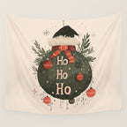 Festive Ho Ho Ho Bauble Wall Tapestry Gallery Image 4