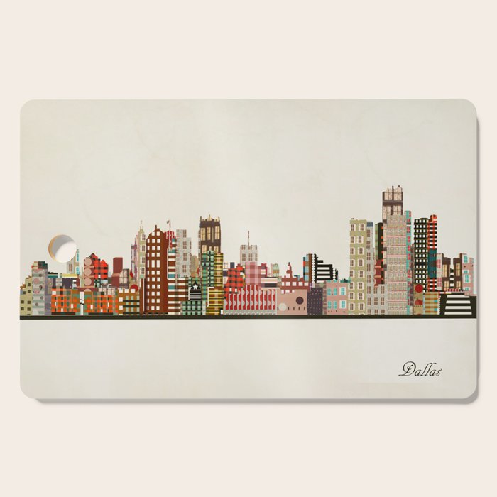 dallas skyline Cutting Board Gallery Image 1