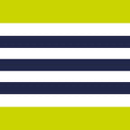 Modern Classy Navy Blue Lime Green STRIPES Coffee Mug Gallery Image 2