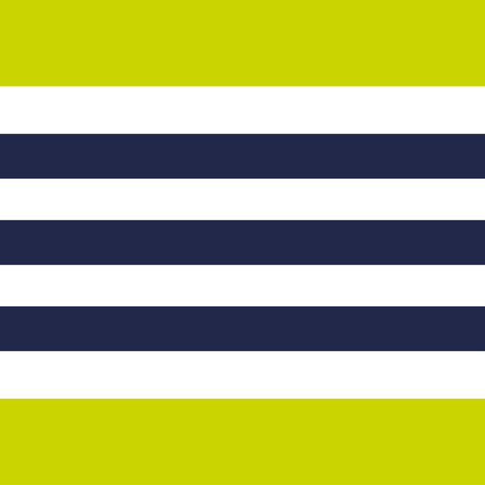 Modern Classy Navy Blue Lime Green STRIPES Coffee Mug Gallery Image 2