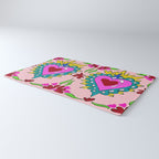 Hot Pink Sacred Hearts Rug Gallery Image 3
