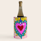 Hot Pink Sacred Hearts Wine Chiller Gallery Image 3