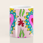 Hot Pink Sacred Hearts Coffee Mug Gallery Image 4