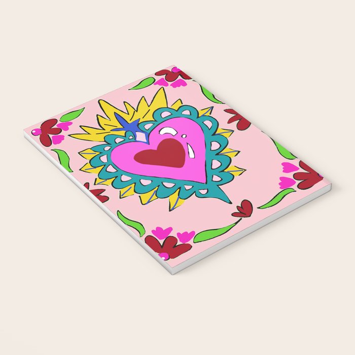 Hot Pink Sacred Hearts Notebook Gallery Image 3