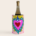 Hot Pink Sacred Hearts Wine Chiller Gallery Image 2
