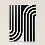 Bold Curvature Stripes XXXVI Stationery Card Gallery Image 2