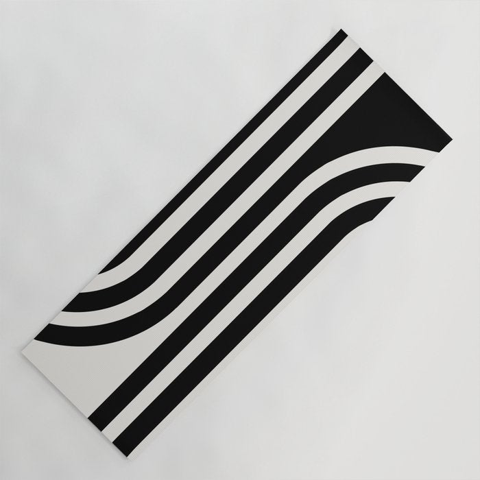 Bold Curvature Stripes XXXVI Yoga Mat Gallery Image 1