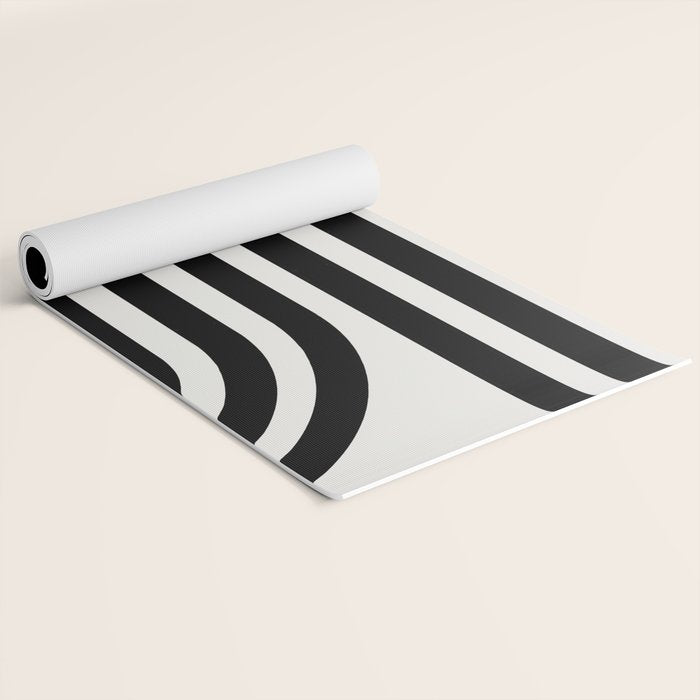 Bold Curvature Stripes XXXVI Yoga Mat Gallery Image 2