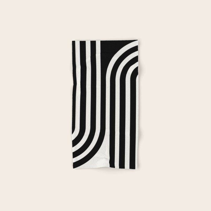 Bold Curvature Stripes XXXVI Bath Towel Gallery Image 1