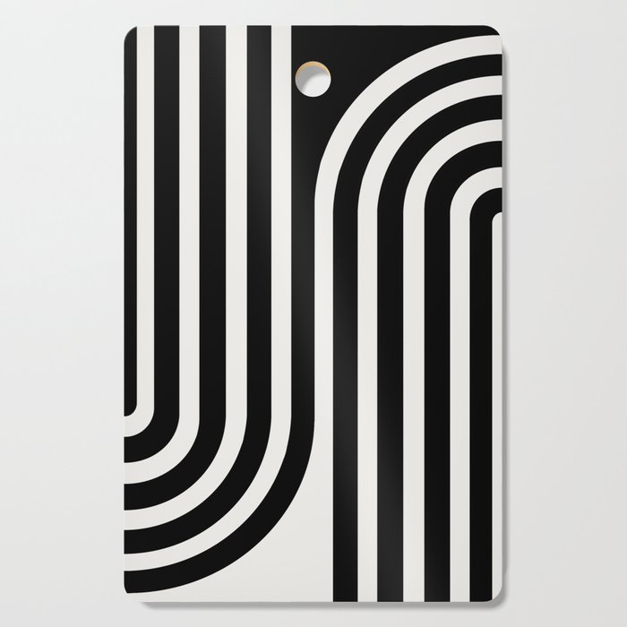 Bold Curvature Stripes XXXVI Cutting Board Gallery Image 1