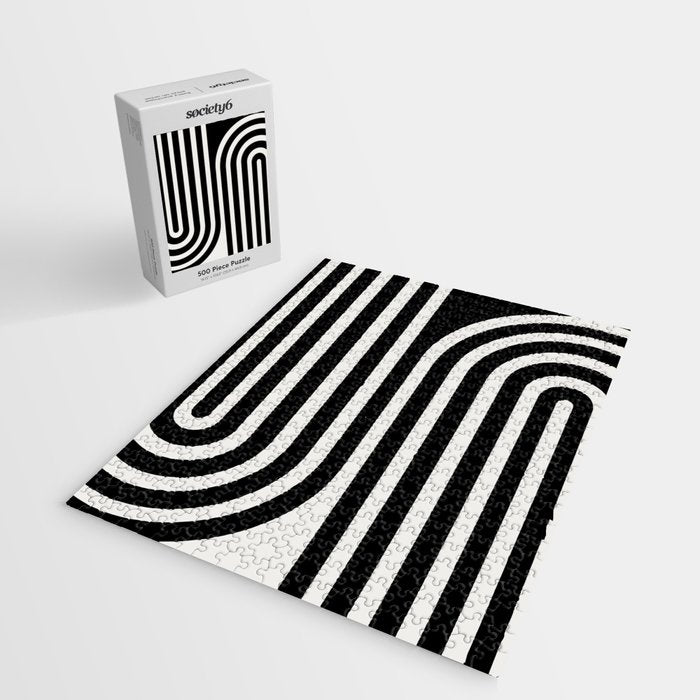 Bold Curvature Stripes XXXVI Jigsaw Puzzle Gallery Image 2