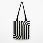 Bold Curvature Stripes XXXVI Tote Bag Gallery Image 2