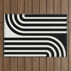 Bold Curvature Stripes XXXVI Outdoor Rug Gallery Image 1