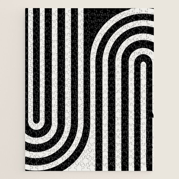 Bold Curvature Stripes XXXVI Jigsaw Puzzle Gallery Image 1