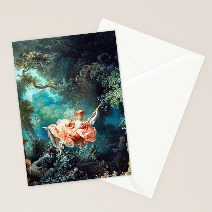 Jean Honore Fragonard The Swing Stationery Card Gallery Image 2
