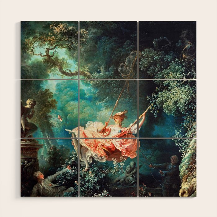 Jean Honore Fragonard The Swing Wood Wall Art Gallery Image 1