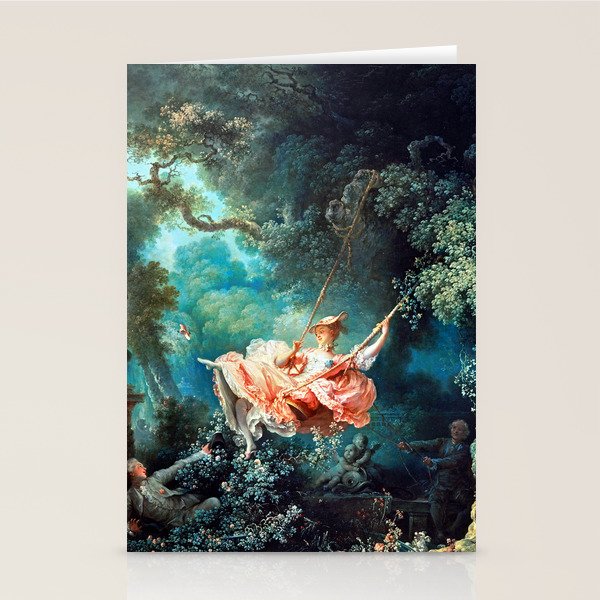 Jean Honore Fragonard The Swing Stationery Card Gallery Image 2
