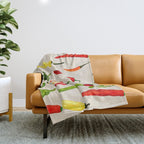 Hot Stuff Peppers Throw Blanket Gallery Image 1