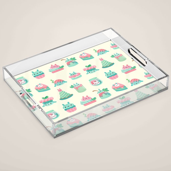 Choco Mint Rabbit Acrylic Tray Gallery Image 1