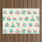 Choco Mint Rabbit Outdoor Rug Gallery Image 1