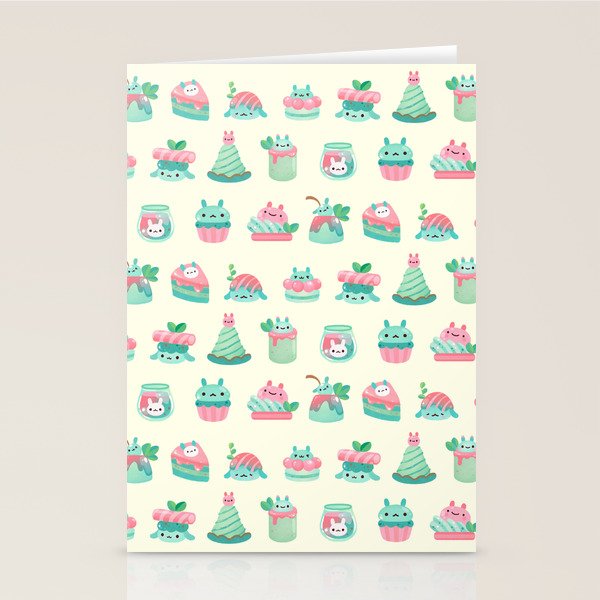 Choco Mint Rabbit Stationery Card Gallery Image 2