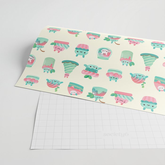 Choco Mint Rabbit Wrapping Paper Gallery Image 2