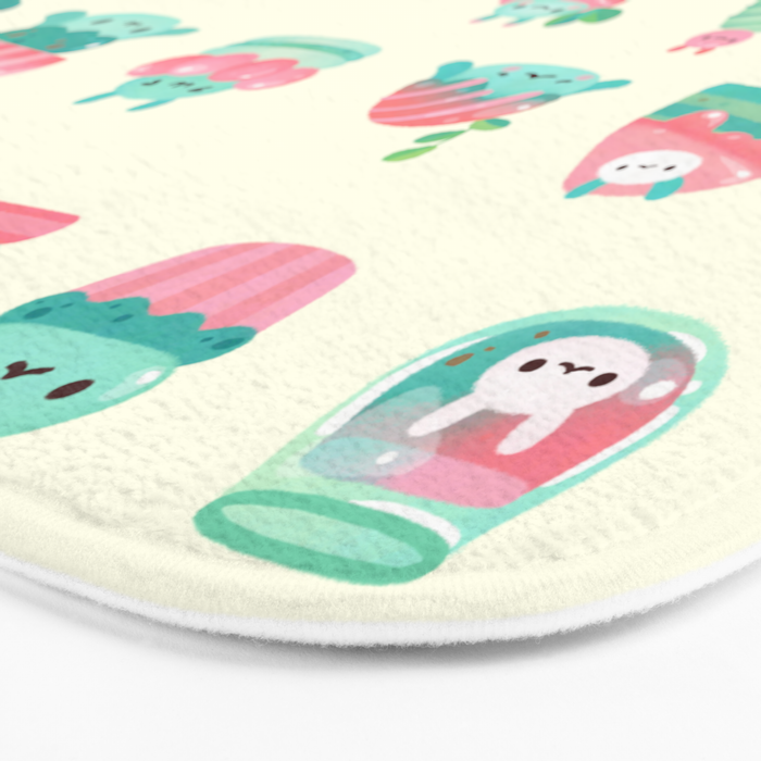 Choco Mint Rabbit Bath Mat Gallery Image 3